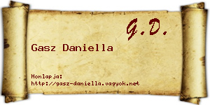 Gasz Daniella névjegykártya